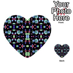 Multicolored Galaxy Pattern Multi-purpose Cards (heart)  by dflcprints