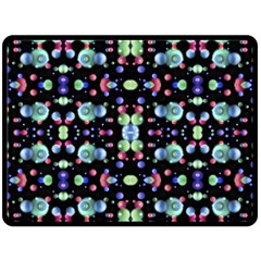 Multicolored Galaxy Pattern Fleece Blanket (large)  by dflcprints