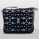 Multicolored Galaxy Pattern Messenger Bags Front