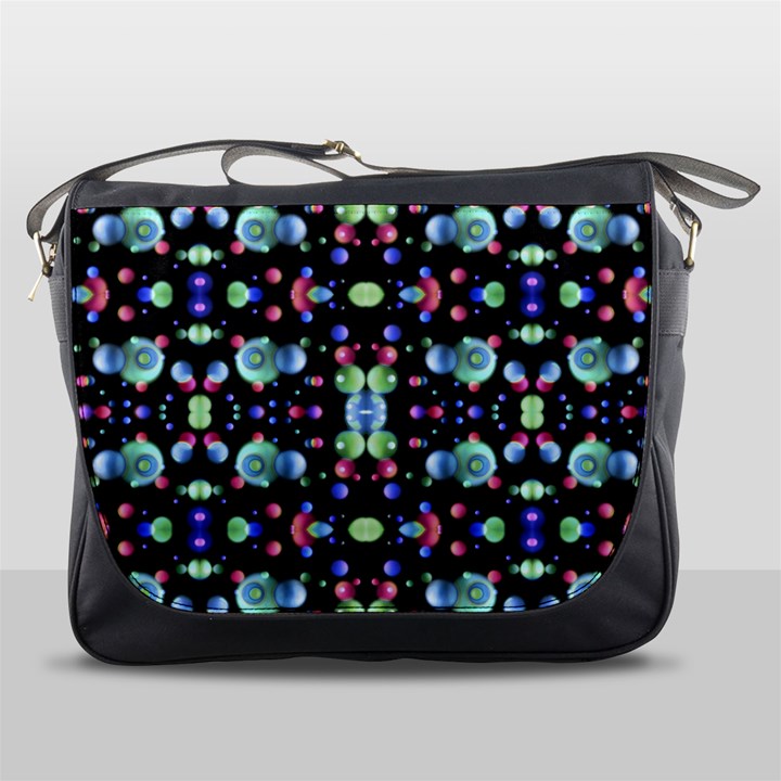 Multicolored Galaxy Pattern Messenger Bags