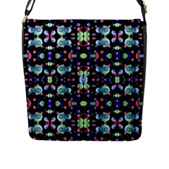 Multicolored Galaxy Pattern Flap Messenger Bag (l)  by dflcprints