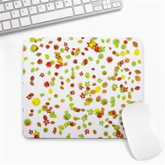 Colorful Fall Leaves Background Large Mousepads by TastefulDesigns