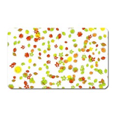 Colorful Fall Leaves Background Magnet (rectangular) by TastefulDesigns