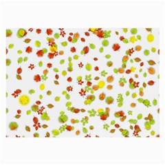 Colorful Fall Leaves Background Large Glasses Cloth by TastefulDesigns