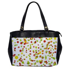 Colorful Fall Leaves Background Office Handbags by TastefulDesigns