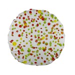 Colorful Fall Leaves Background Standard 15  Premium Flano Round Cushions Front