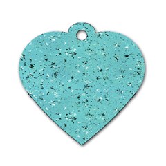 Abstract Cracked Texture Dog Tag Heart (one Side) by dflcprints