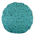 Abstract Cracked Texture Large 18  Premium Flano Round Cushions Front