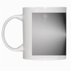 Shiny Metallic Silver White Mugs by yoursparklingshop