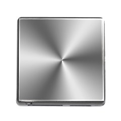 Shiny Metallic Silver Memory Card Reader (square) by yoursparklingshop