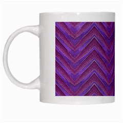 Grunge Chevron Style White Mugs by dflcprints