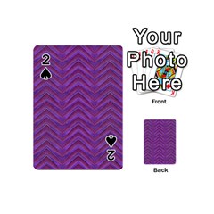 Grunge Chevron Style Playing Cards 54 (mini)  by dflcprints