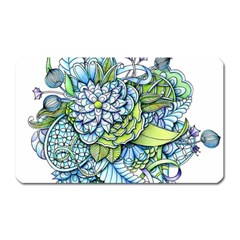 Peaceful Flower Garden 1 Magnet (rectangular) by Zandiepants