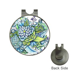 Peaceful Flower Garden 1 Golf Ball Marker Hat Clip by Zandiepants