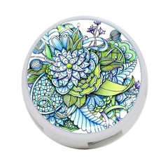 Peaceful Flower Garden 1 4-port Usb Hub (two Sides) by Zandiepants