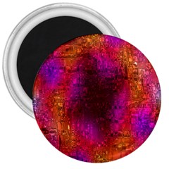 Purple Orange Pink Colorful 3  Magnets by yoursparklingshop