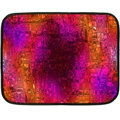 Purple Orange Pink Colorful Fleece Blanket (mini) by yoursparklingshop