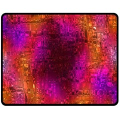 Purple Orange Pink Colorful Fleece Blanket (medium)  by yoursparklingshop