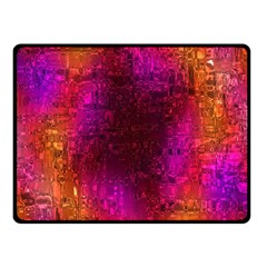 Purple Orange Pink Colorful Fleece Blanket (small) by yoursparklingshop