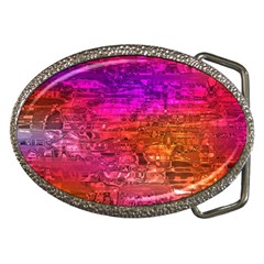 Purple Orange Pink Colorful Art Belt Buckles by yoursparklingshop