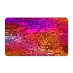 Purple Orange Pink Colorful Art Magnet (rectangular) by yoursparklingshop