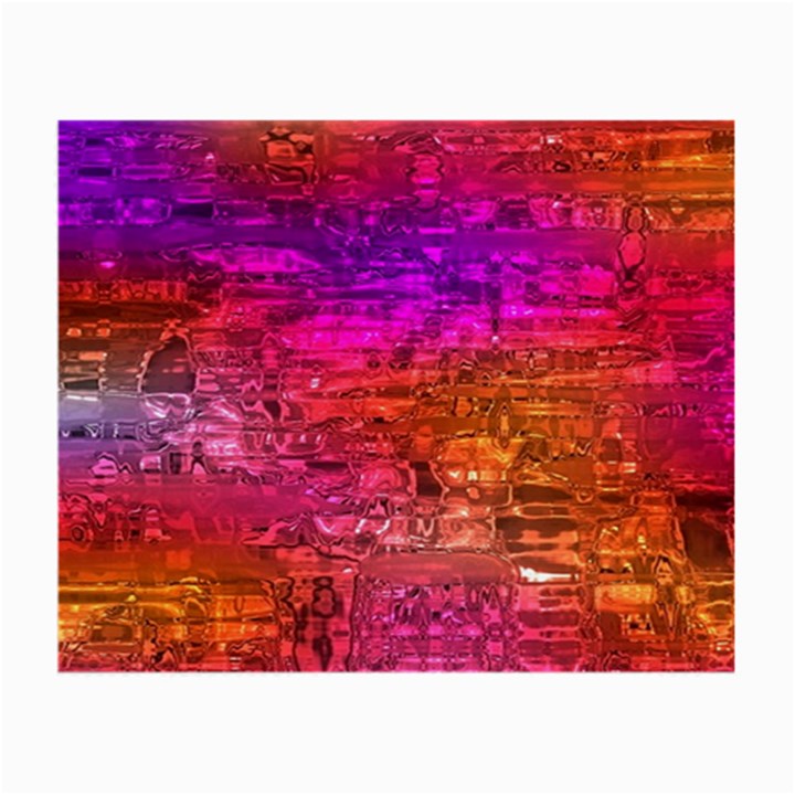 Purple Orange Pink Colorful Art Small Glasses Cloth (2-Side)