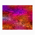 Purple Orange Pink Colorful Art Small Glasses Cloth (2-Side) Back