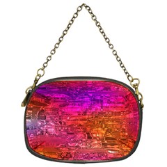 Purple Orange Pink Colorful Art Chain Purses (one Side)  by yoursparklingshop