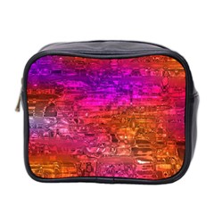 Purple Orange Pink Colorful Art Mini Toiletries Bag 2-side by yoursparklingshop