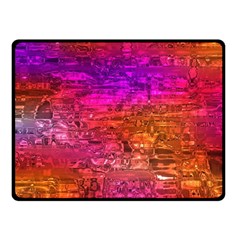 Purple Orange Pink Colorful Art Double Sided Fleece Blanket (small)  by yoursparklingshop