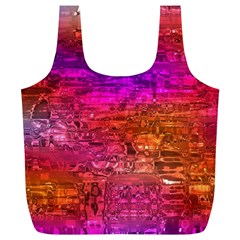 Purple Orange Pink Colorful Art Full Print Recycle Bags (l)  by yoursparklingshop