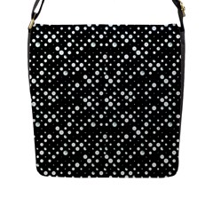 Galaxy Dots Flap Messenger Bag (l)  by dflcprints