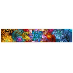 Spirals And Curlicues Flano Scarf (large) by WolfepawFractals