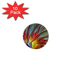 Fractal Bird Of Paradise 1  Mini Magnet (10 Pack)  by WolfepawFractals