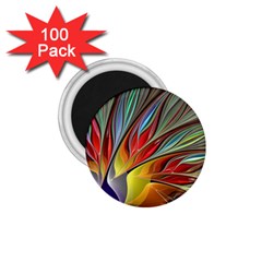 Fractal Bird Of Paradise 1 75  Magnet (100 Pack)  by WolfepawFractals