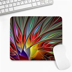 Fractal Bird Of Paradise Large Mousepad by WolfepawFractals