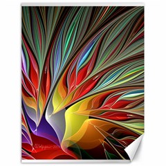 Fractal Bird Of Paradise Canvas 18  X 24  by WolfepawFractals