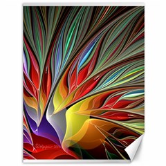 Fractal Bird Of Paradise Canvas 36  X 48  by WolfepawFractals