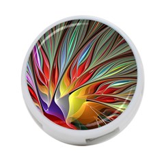 Fractal Bird Of Paradise 4-port Usb Hub (one Side) by WolfepawFractals