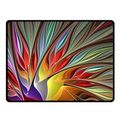 Fractal Bird Of Paradise Double Sided Fleece Blanket (small) by WolfepawFractals