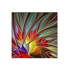 Fractal Bird Of Paradise Satin Bandana Scarf