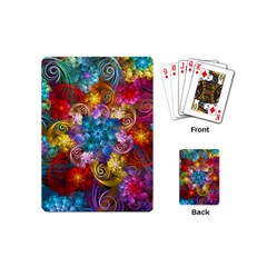 Spirals And Curlicues Playing Cards (mini)  by WolfepawFractals