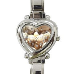 Tropical Exotic Sea Shells Heart Italian Charm Watch by yoursparklingshop