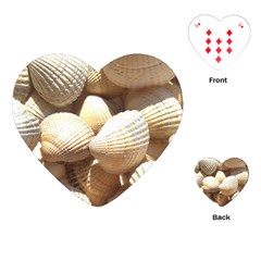 Tropical Exotic Sea Shells Playing Cards (heart) 