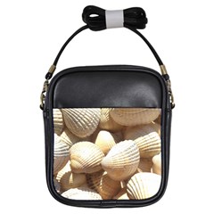 Tropical Exotic Sea Shells Girls Sling Bags by yoursparklingshop