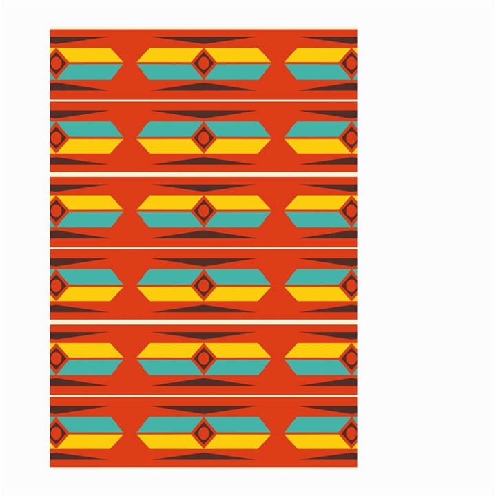 Shapes in retro colors pattern                        Small Garden Flag