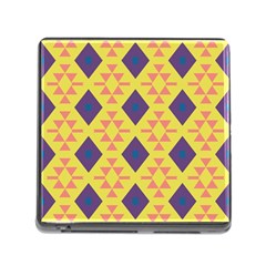 Tribal Shapes And Rhombus Pattern                        			memory Card Reader (square) by LalyLauraFLM