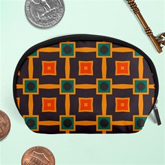 Connected Shapes In Retro Colors                         Accessory Pouch by LalyLauraFLM