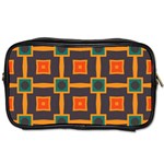 Connected shapes in retro colors                         Toiletries Bag (Two Sides) Front