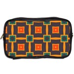 Connected shapes in retro colors                         Toiletries Bag (Two Sides) Back